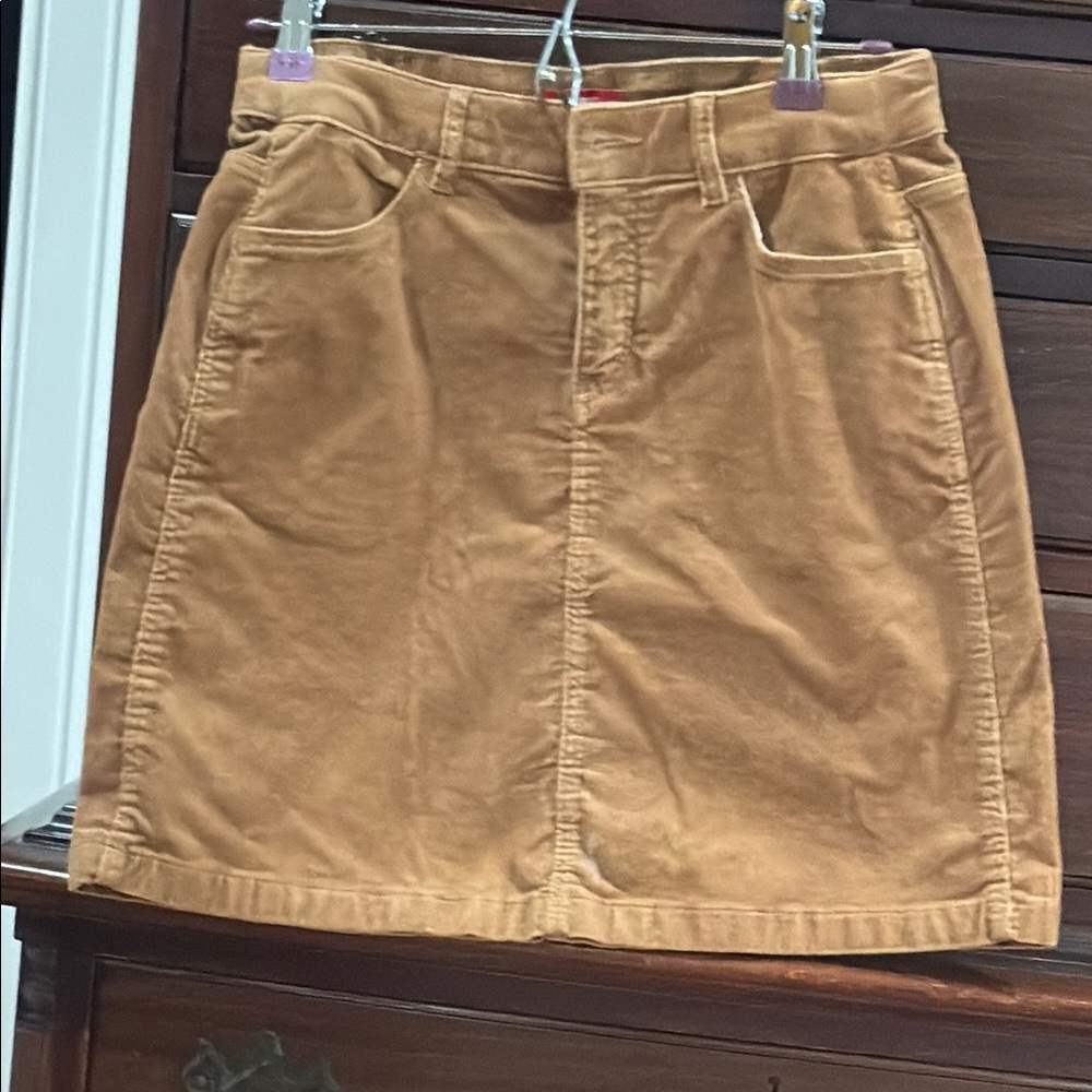 Esprit Tan Mini A-Line Skirt for Work